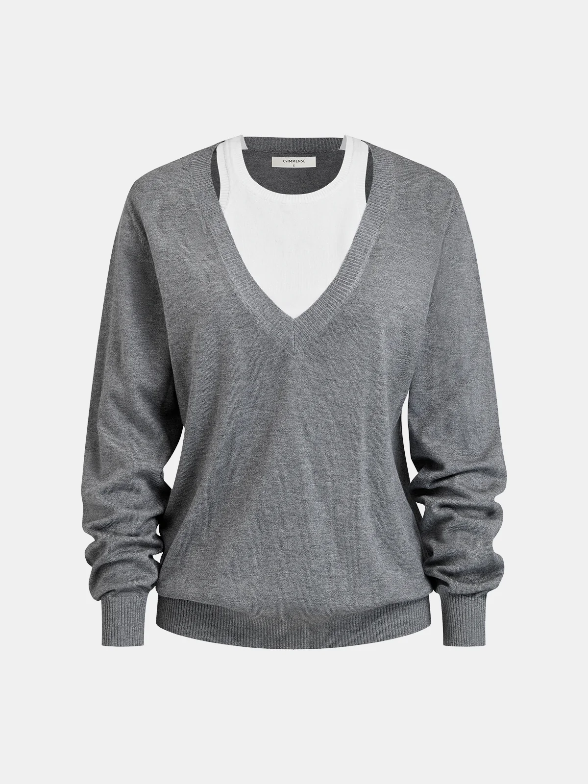 2 in 1 Wool-Blend Loose Sweater