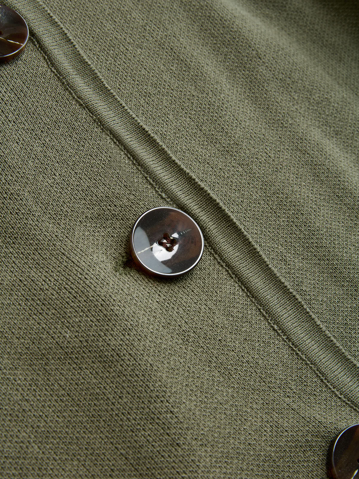Asymmetric Button Belted Knit Jacket - Image 4