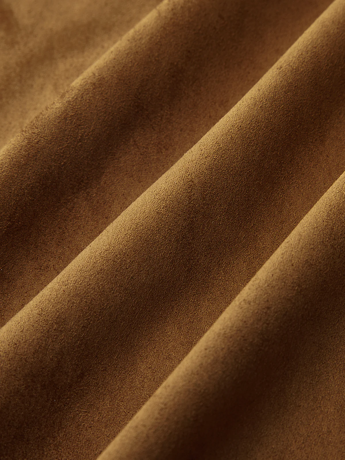 Asymmetric High-Waisted Suede A-Line Midi Skirt - Image 4