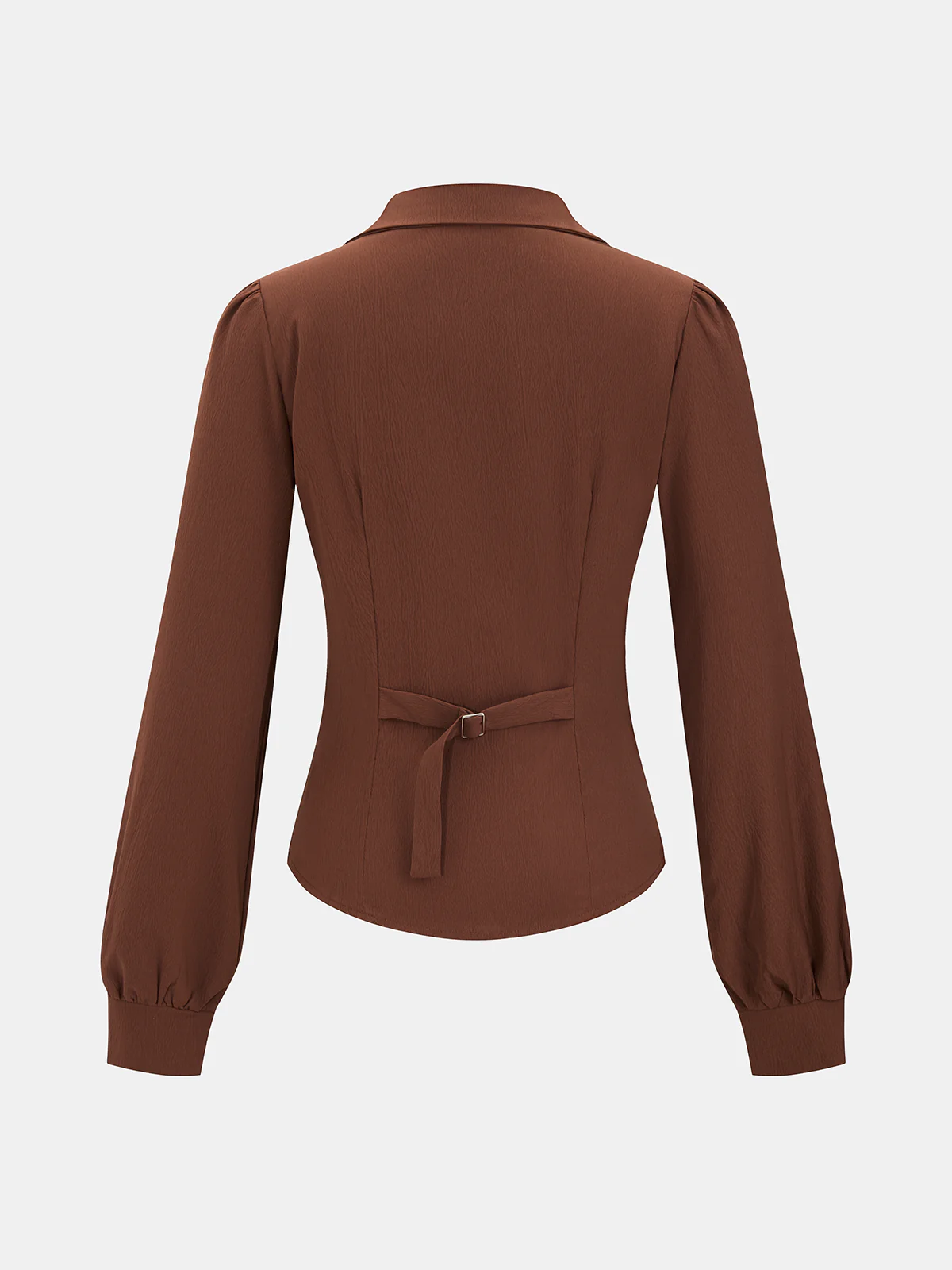 Asymmetric Ruched Blouse - Image 2