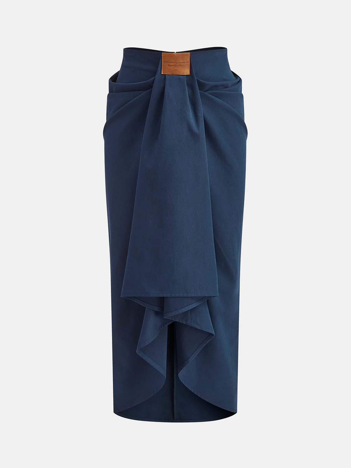 Asymmetric Ruffled Midi Skirt