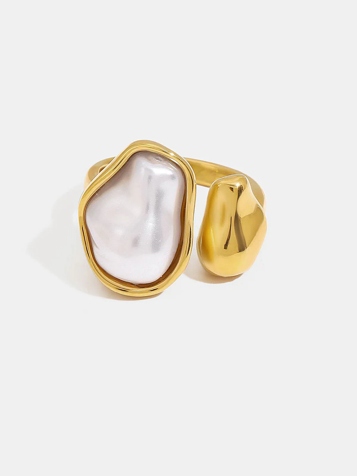 Baroque Pearl Statement Ring - Image 2