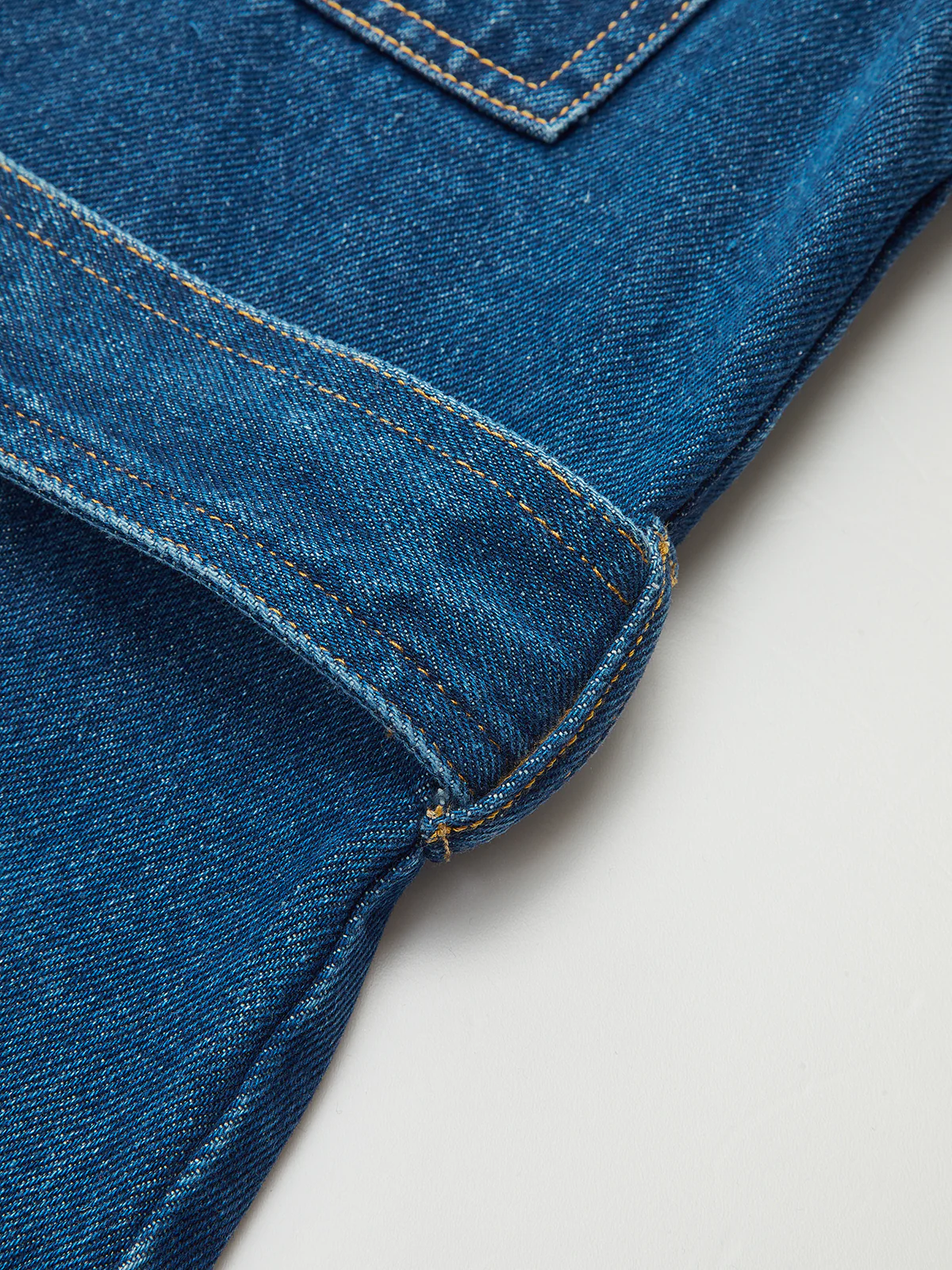 Belted Denim Jacket with Tie-Cuff Detail - Image 5