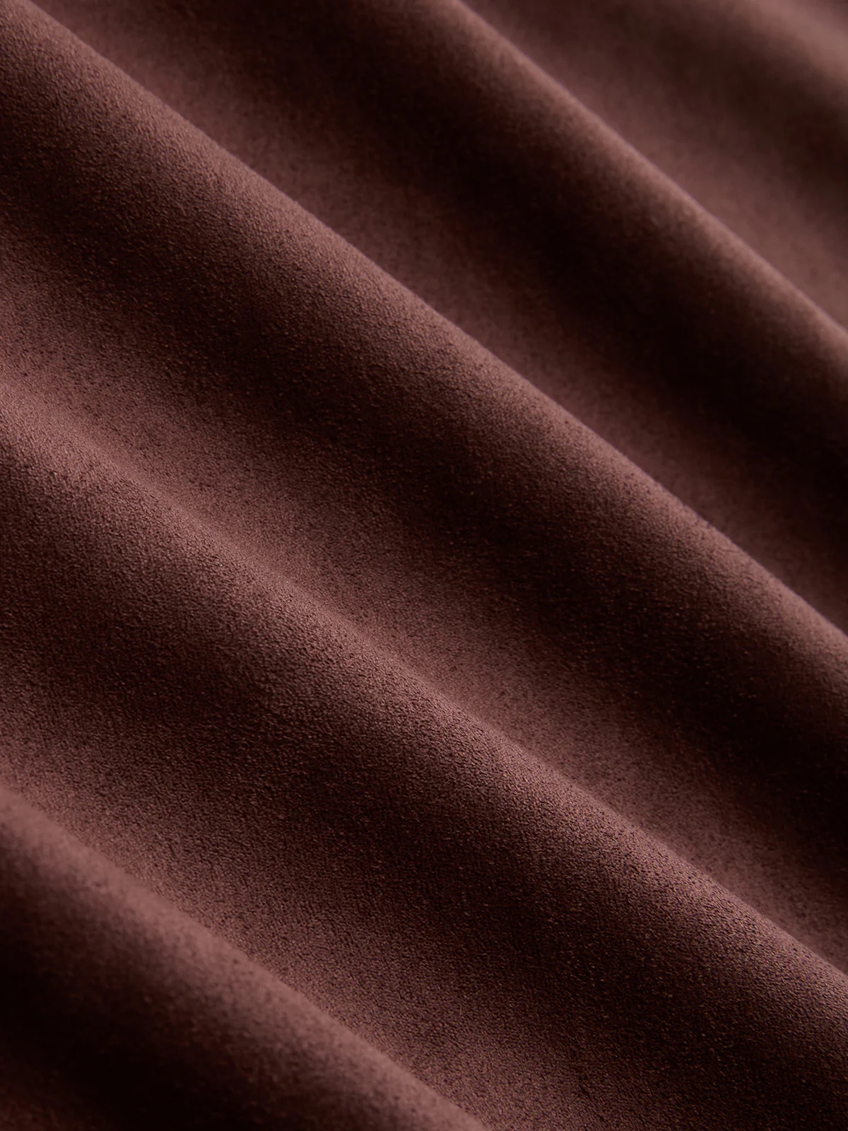 Belted Faux Leather Panel Suede Effect Maxi Skirt - Image 3