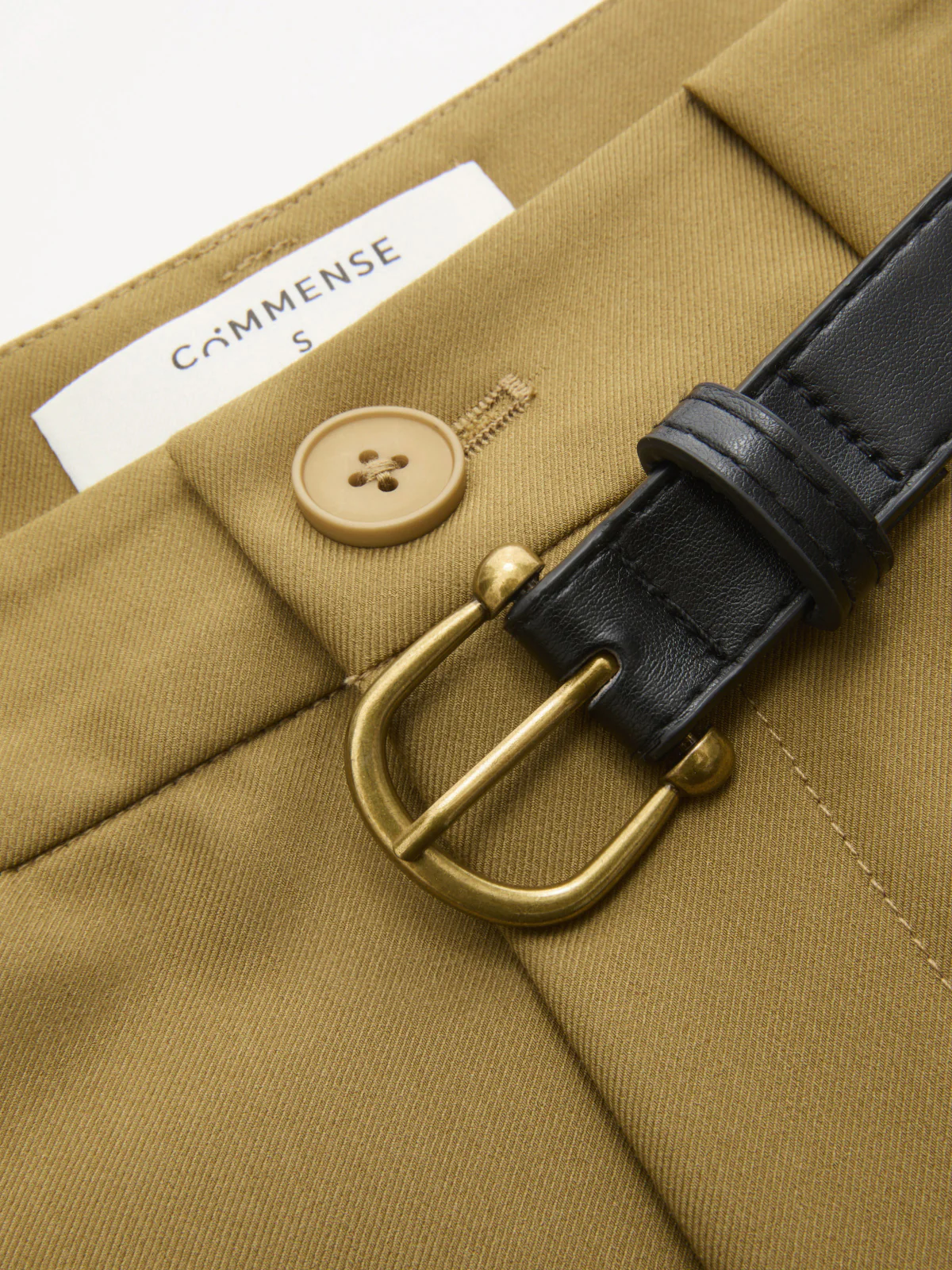 Belted Pleated Mid-Waist Wide-Leg Pants - Image 3