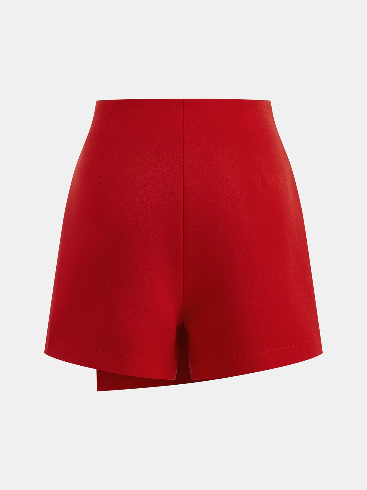 Bow Detail Asymmetric Wrap Skort - Image 3