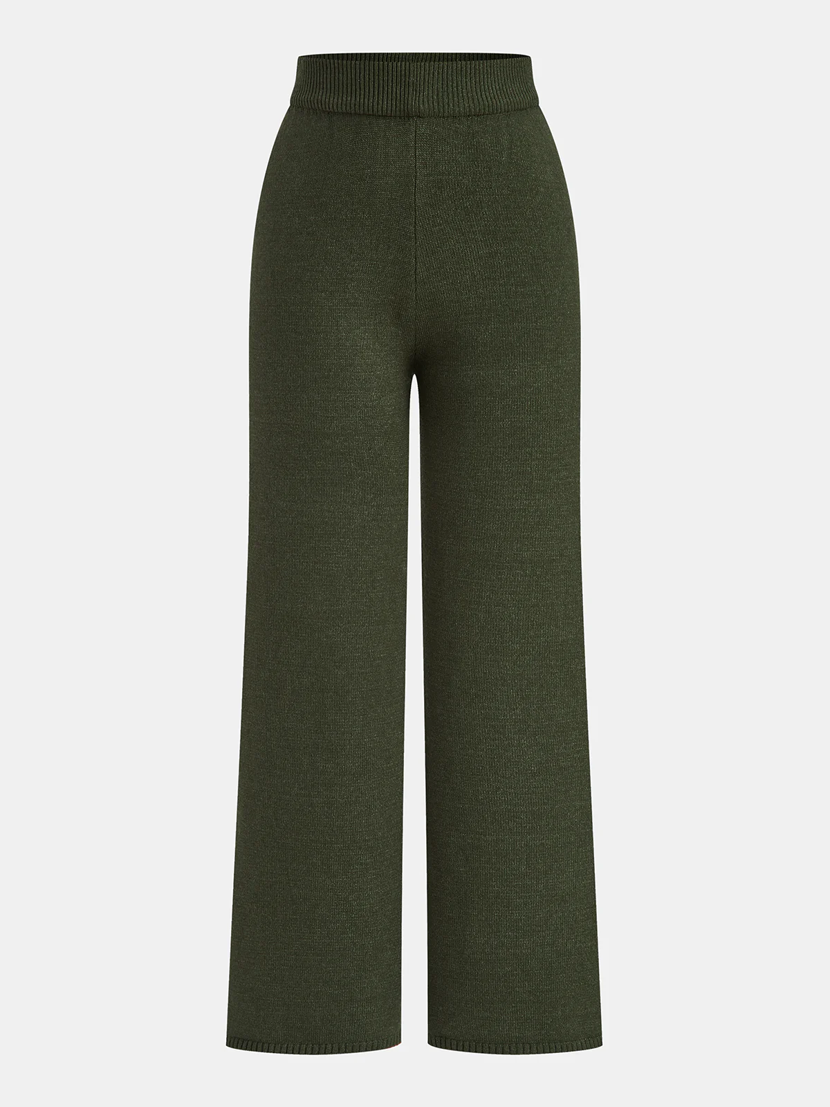 Cable Knit Sweater & Wide-Leg Pant Set - Image 4