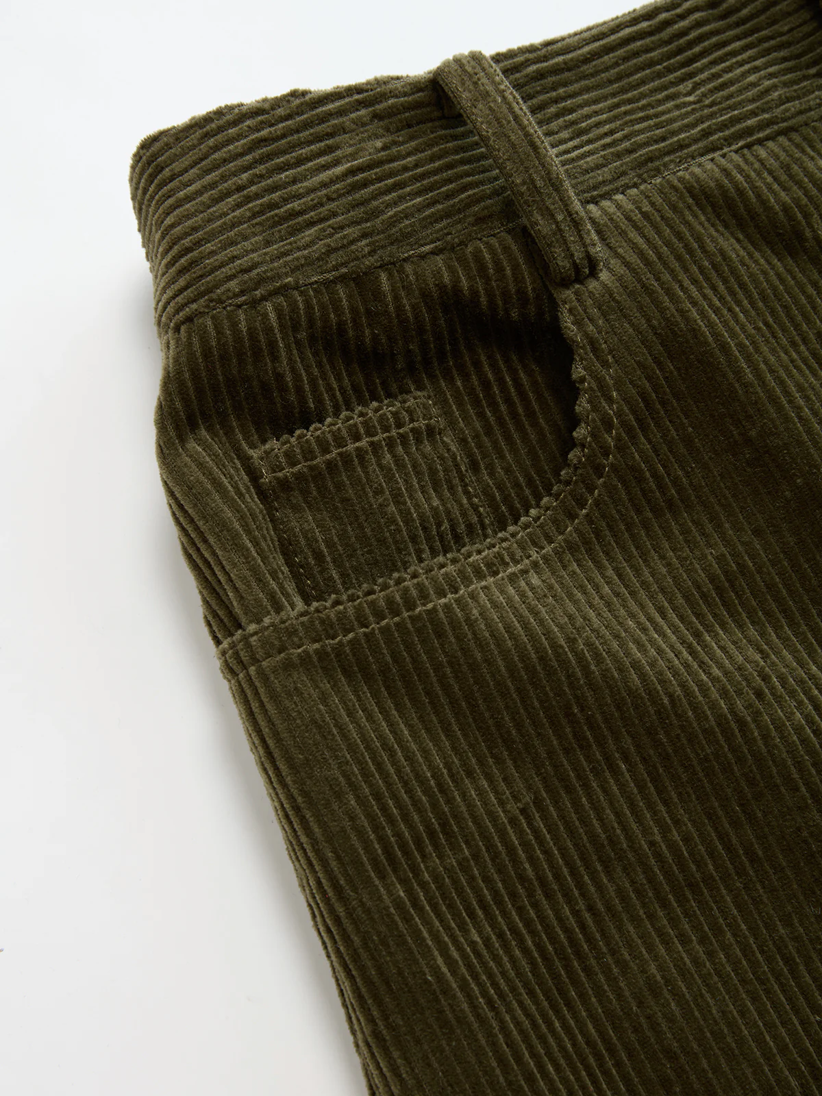 Cotton Corduroy Wide-Leg Pants - Image 4