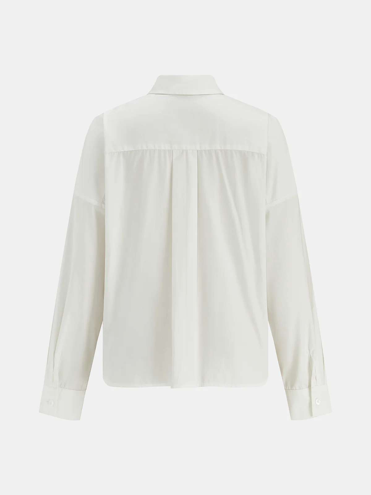 Cotton Pleated Cinched Shirt - Image 2