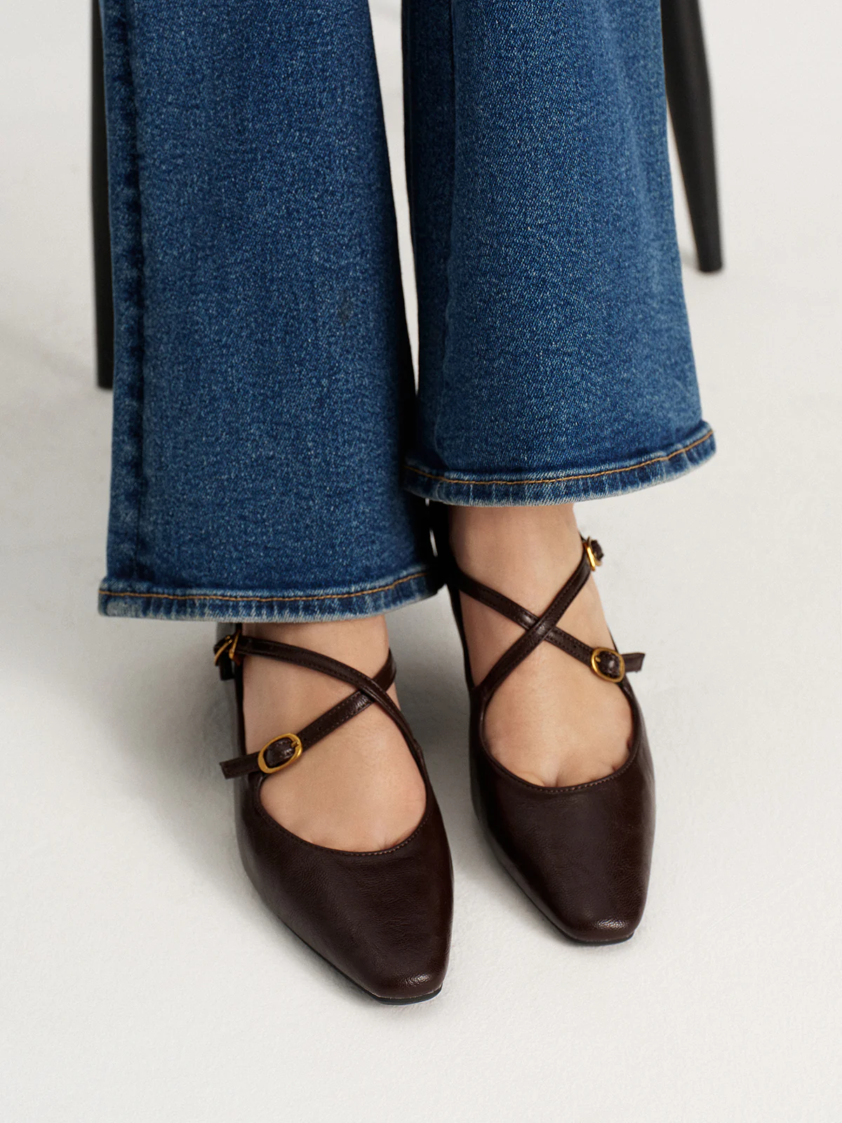 Crisscross Buckle Mary Jane Shoes - Image 3