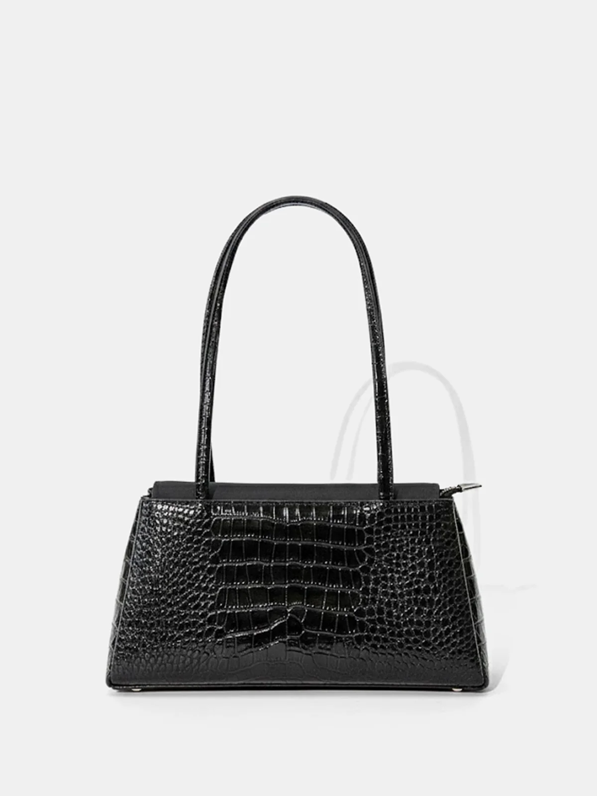 Crocodile Embossed Shoulder Bag - Image 2