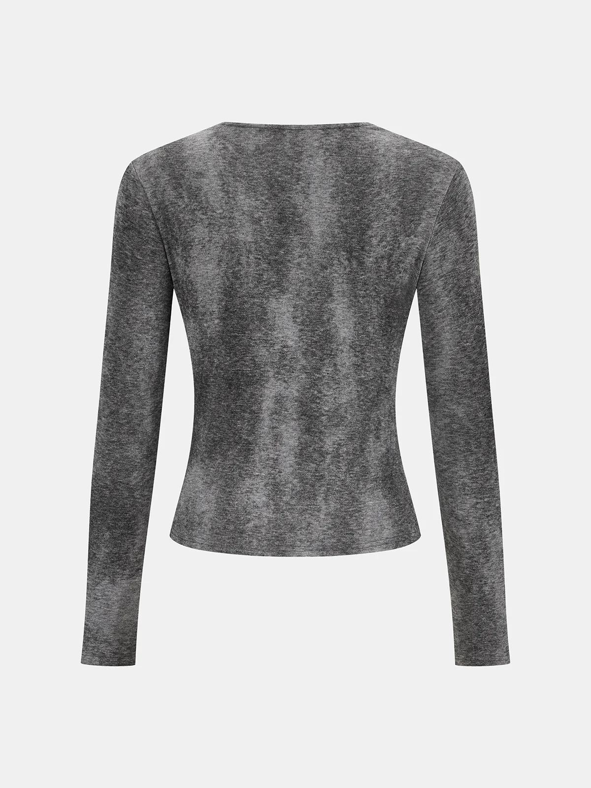 Cross-Front Long-Sleeve Top - Image 2