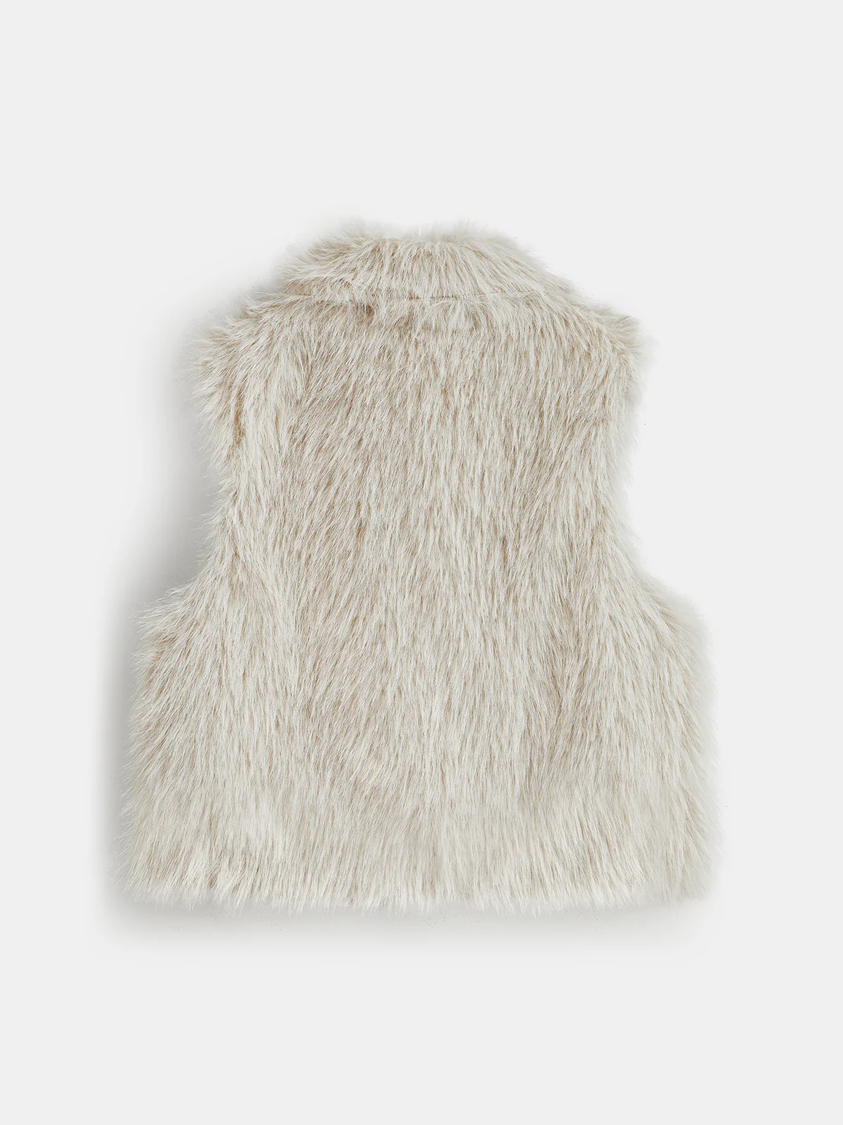 Faux Fur Turtleneck Vest - Image 3