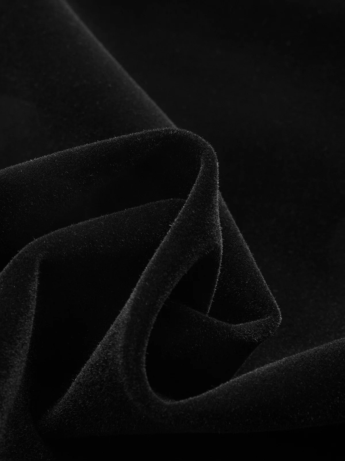 Floral Lace Trim Velvet Mini Skirt - Image 3