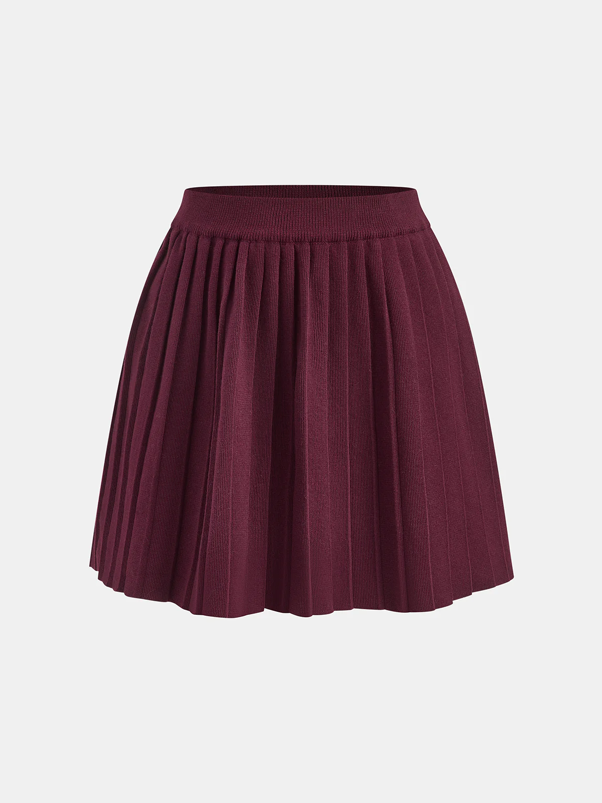 Half-Zip Knit Top & Pleated Skirt Set - Image 4