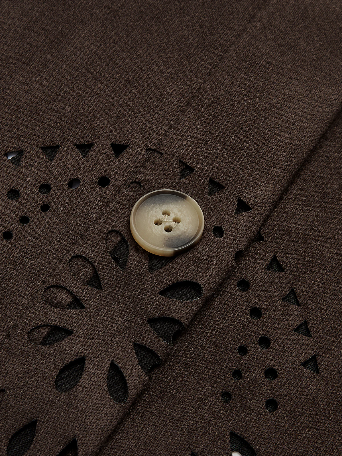 Hollow Hem Suede Effect Jacket - Image 4