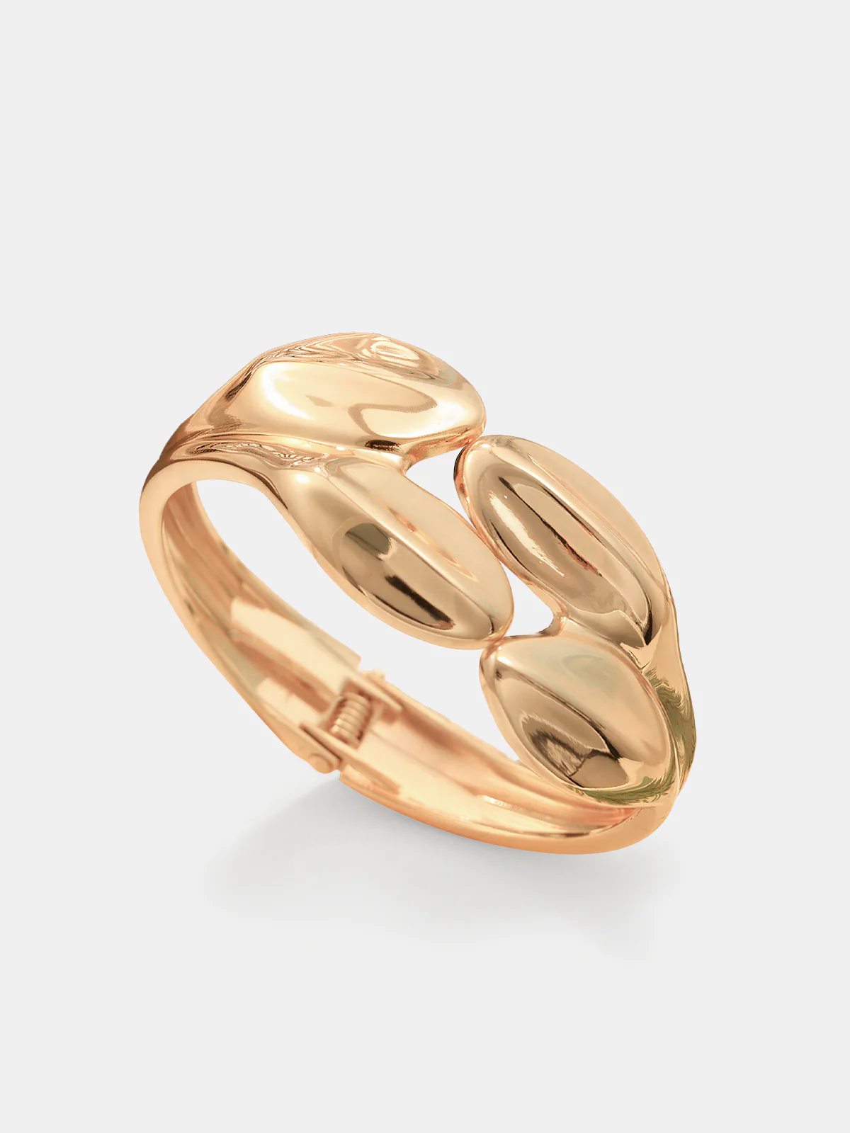 Irregular Sculpted Cuff Bracelet - Image 4