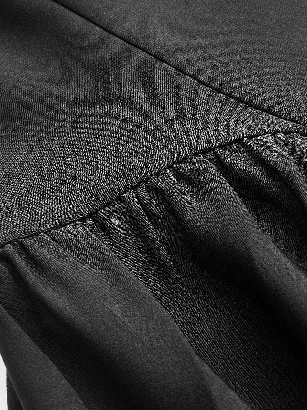Keyhole Neckline Sleeveless Large-Flare Maxi Dress - Image 5