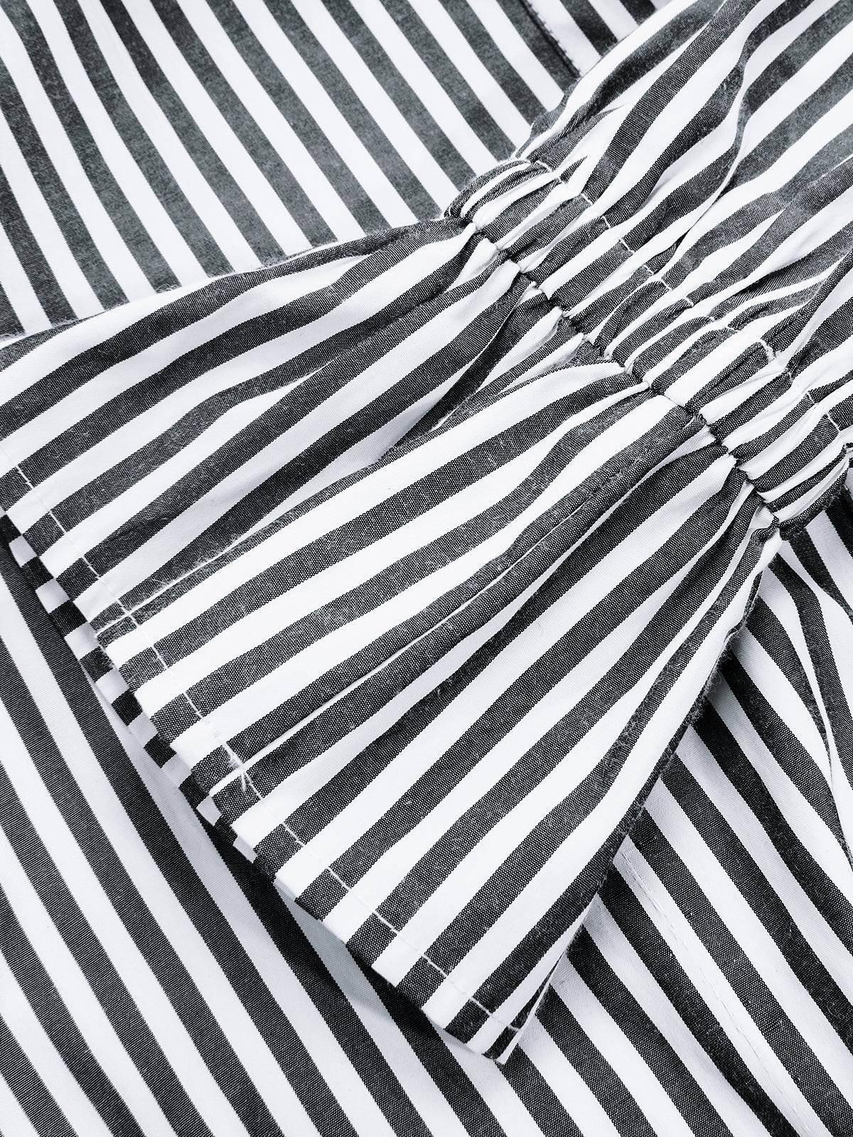 Knot-Waist Striped Cotton-Blend Shirt - Image 4