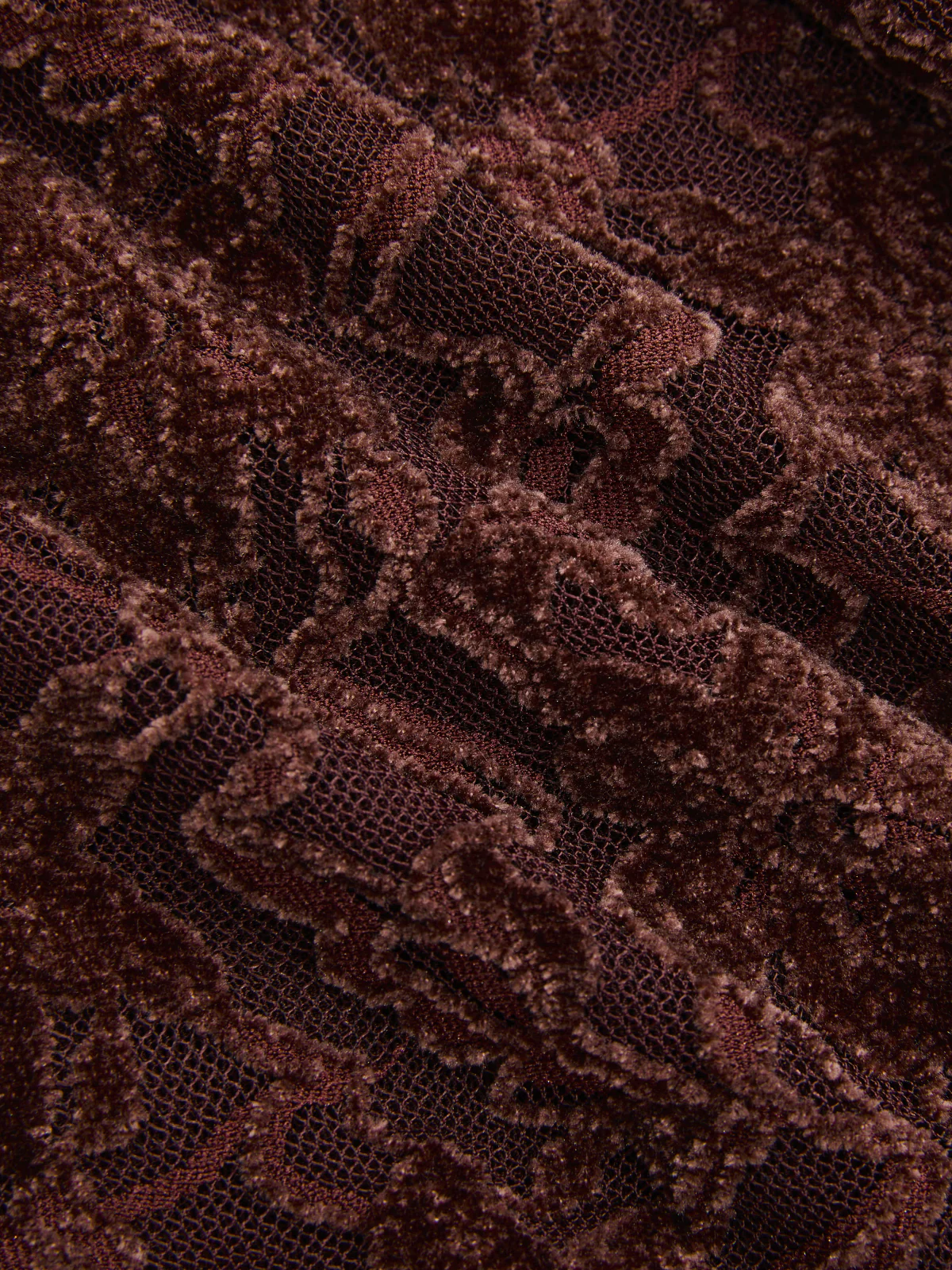 Lace-Jacquard Long-Sleeve Mini Dress - Image 3