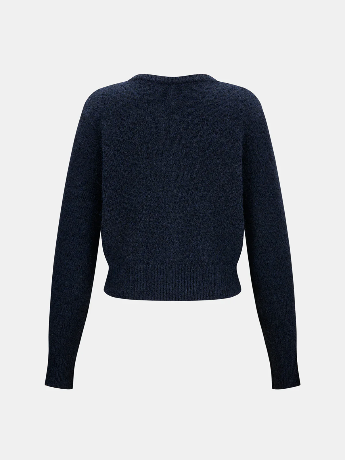 Lace-Trim Button-Front Knit Cardigan - Image 2