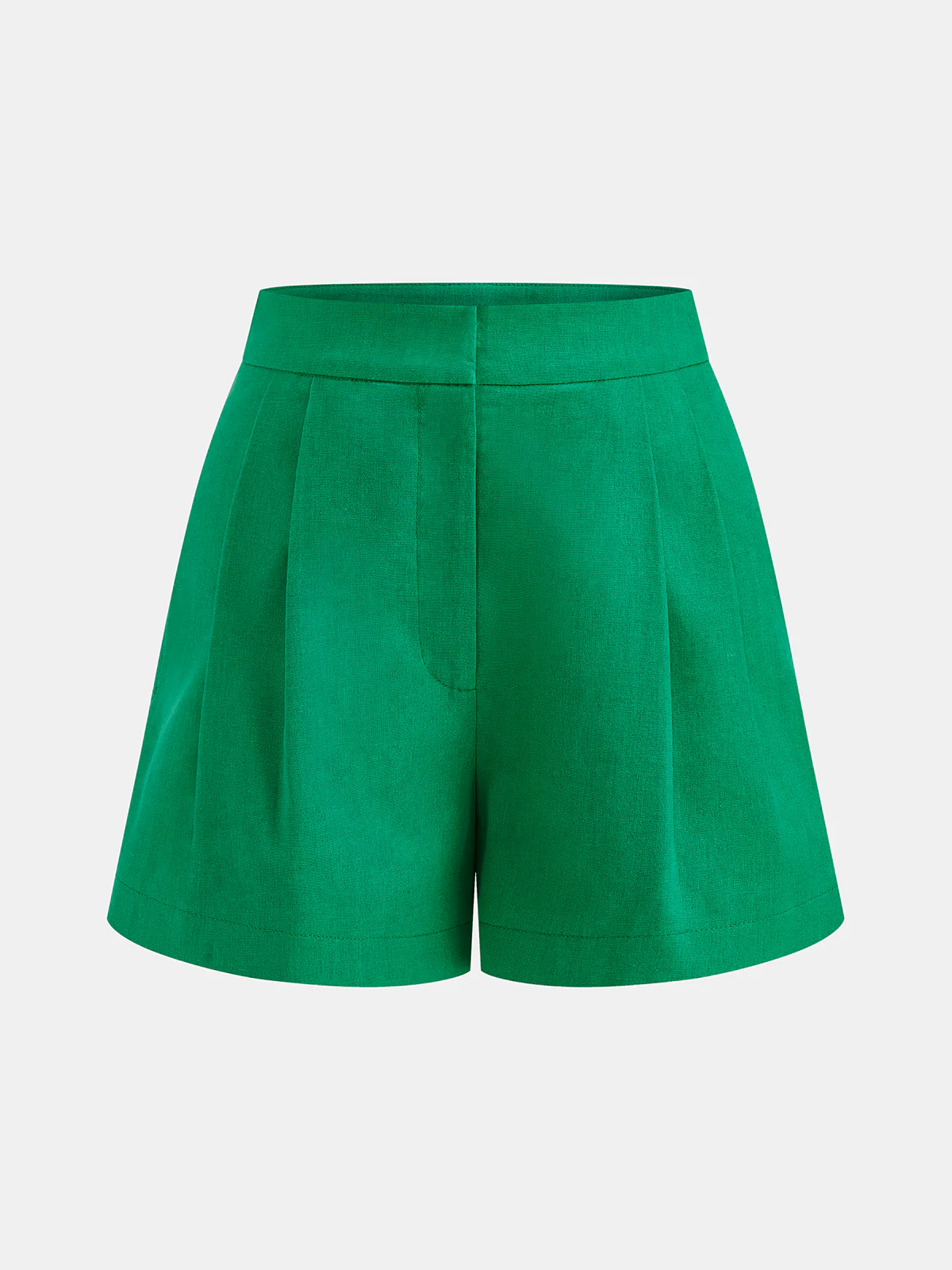 Linen-Cotton Blazer Vest & Tailored Shorts Set - Image 5