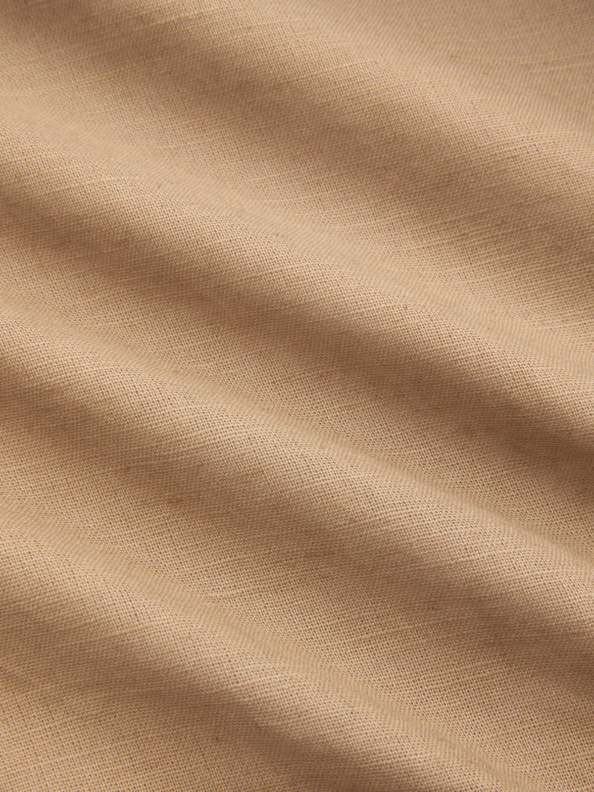 Linen-Cotton Drawstring Cropped Shirt - Image 3