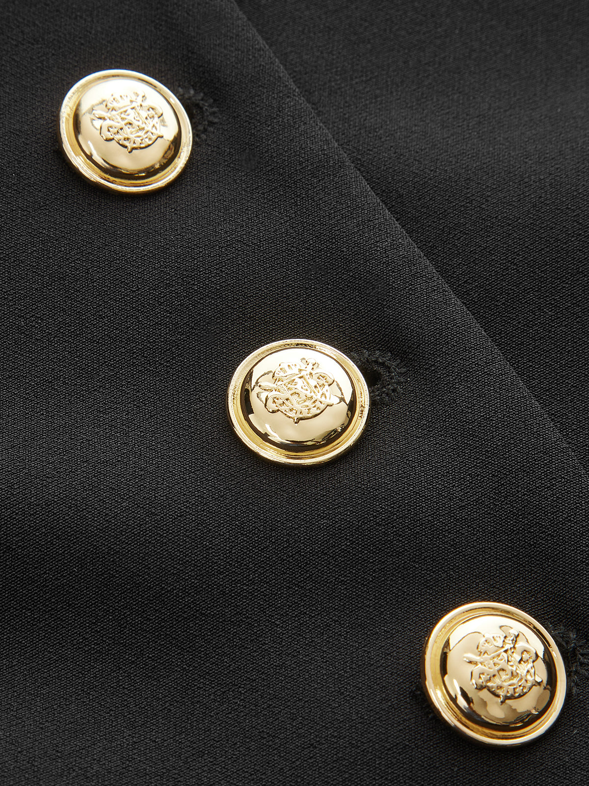 Metal Button Fitted Blazer - Image 4