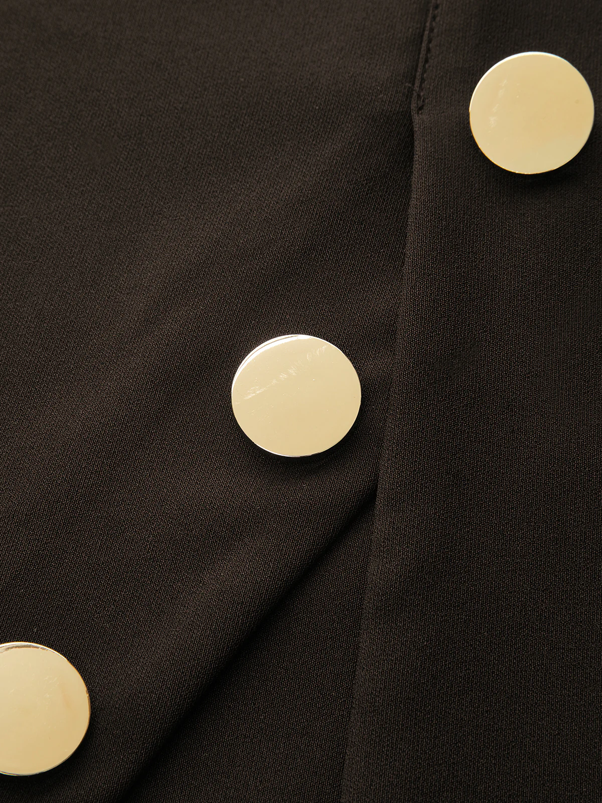 Metal Detail Asymmetric Slit Midi Skirt - Image 4