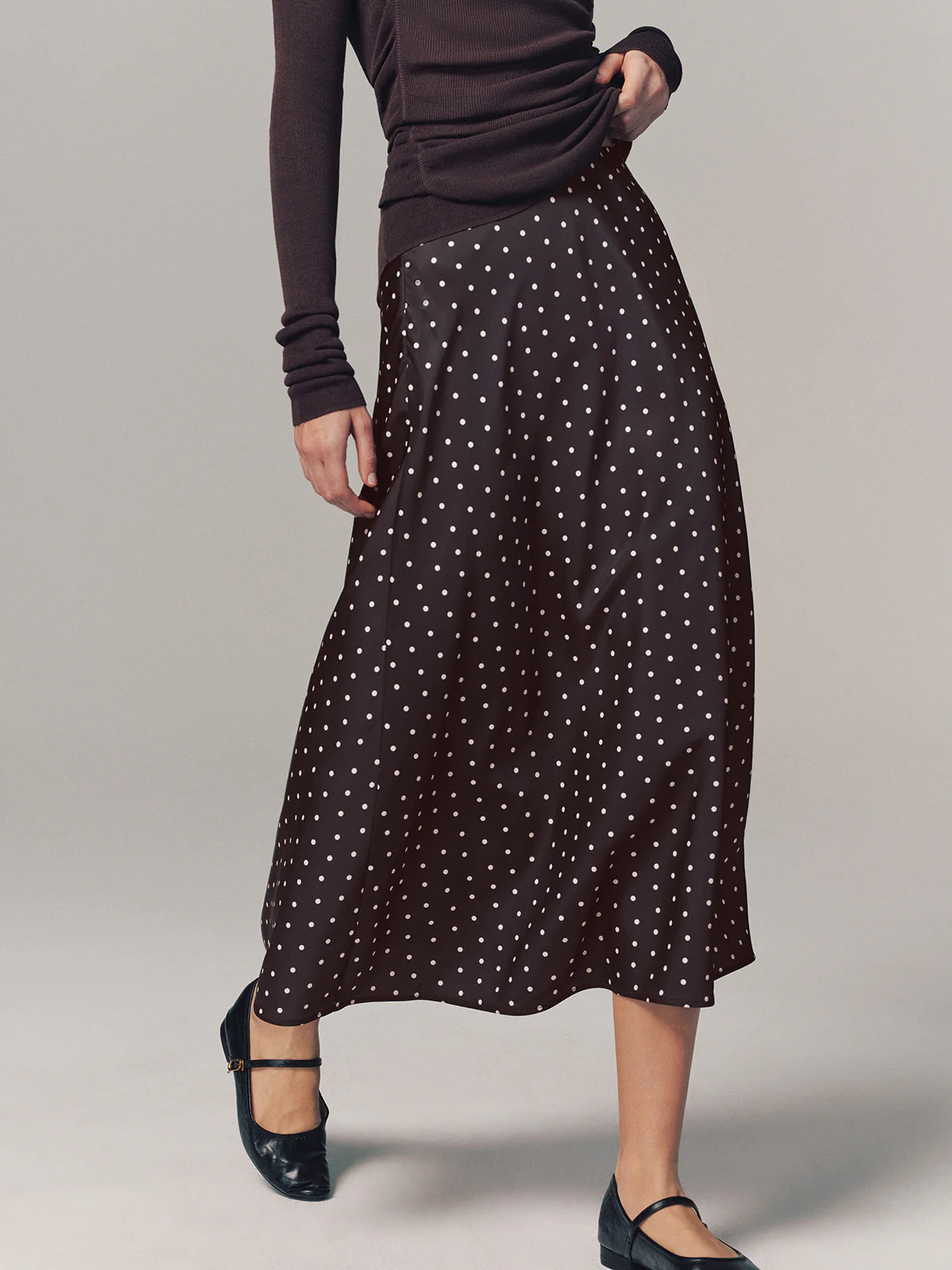 Polka Dot Maxi Skirt - Image 2