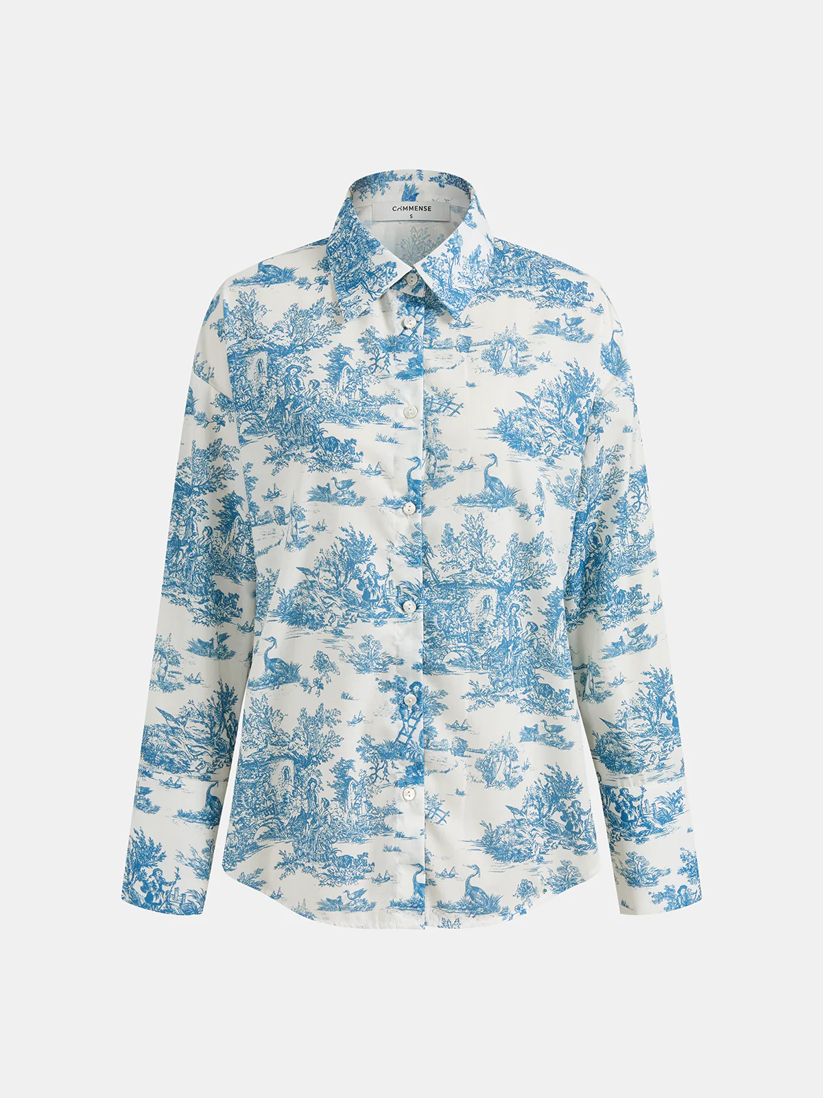 Printed Long sleeve Shirt & Shorts Set - Image 3