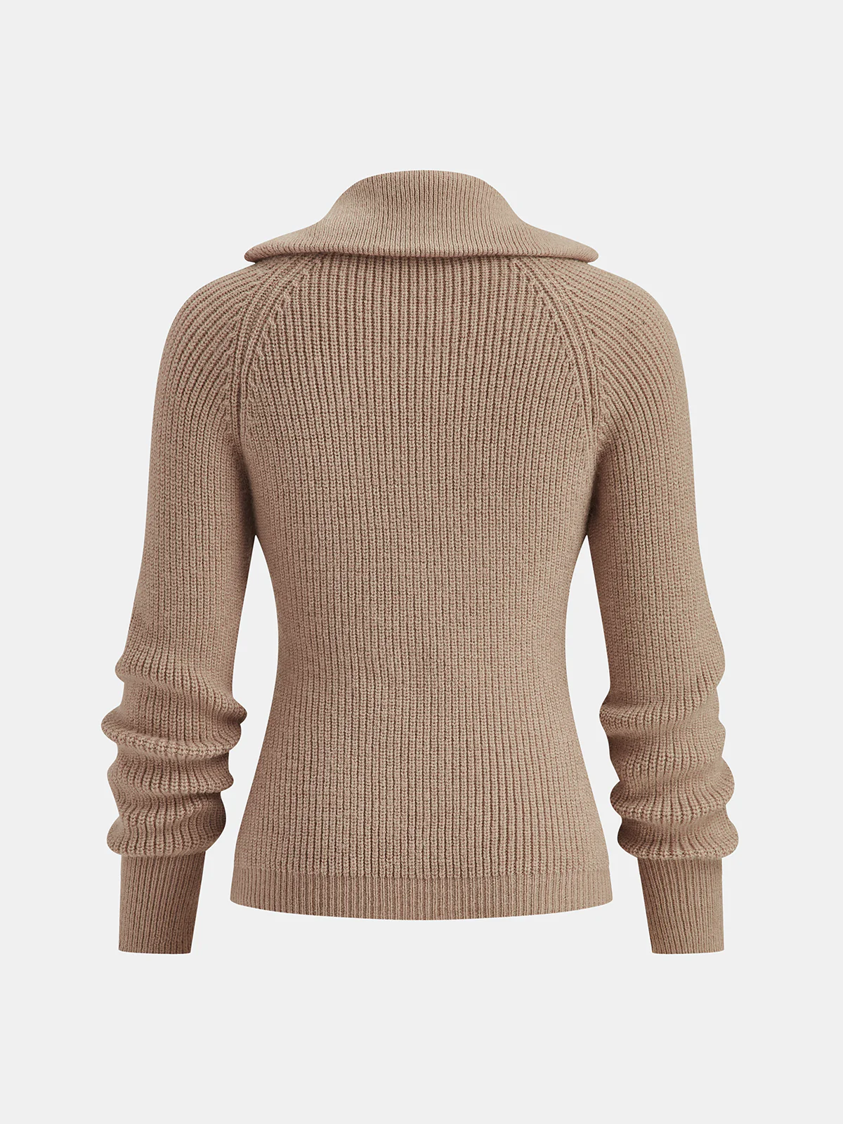 Ribbed Knit Zip-Up Jacket & Pants Set - Image 3