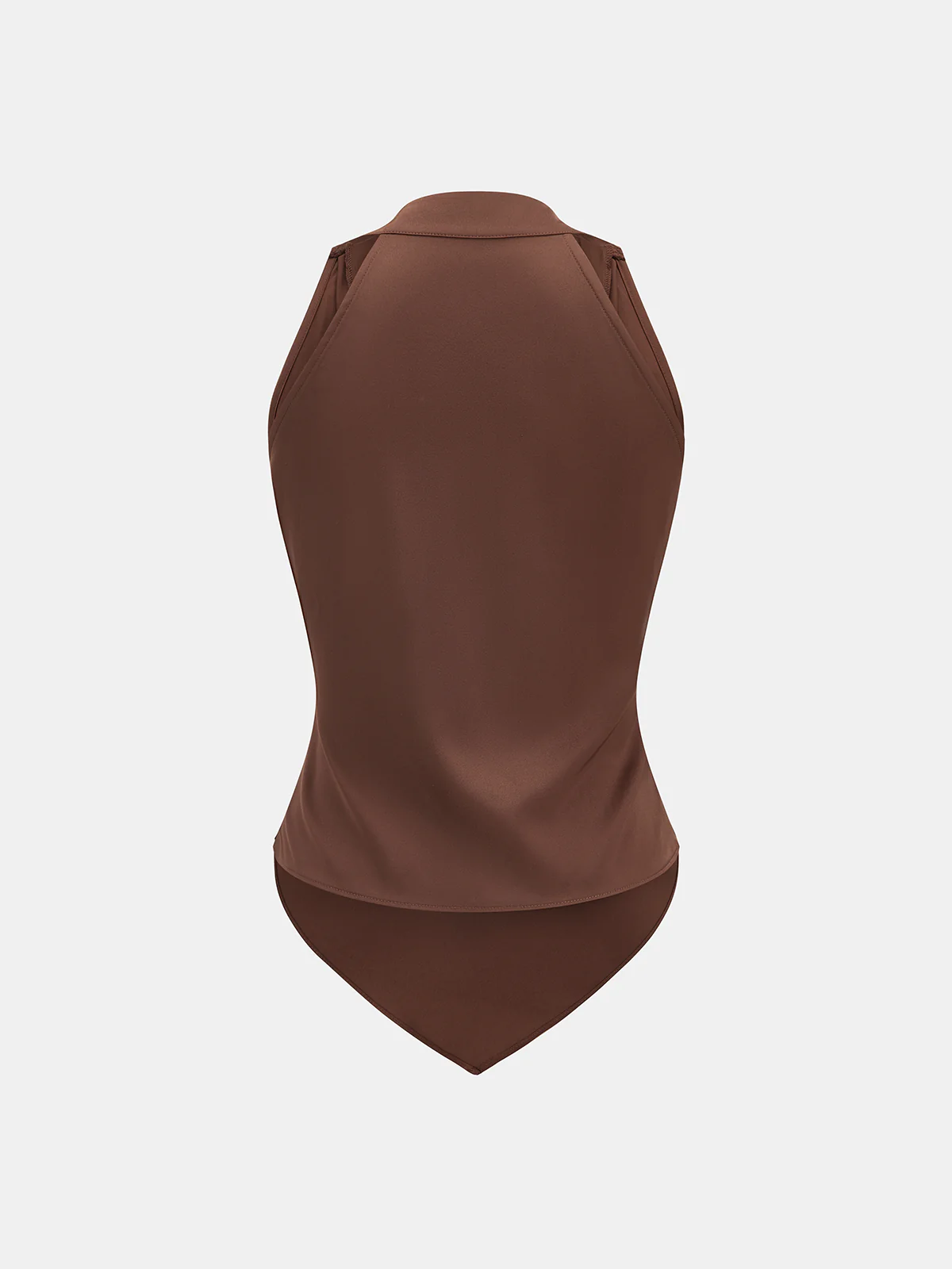 Satin Wrap Ruched Sleeveless Top - Image 2