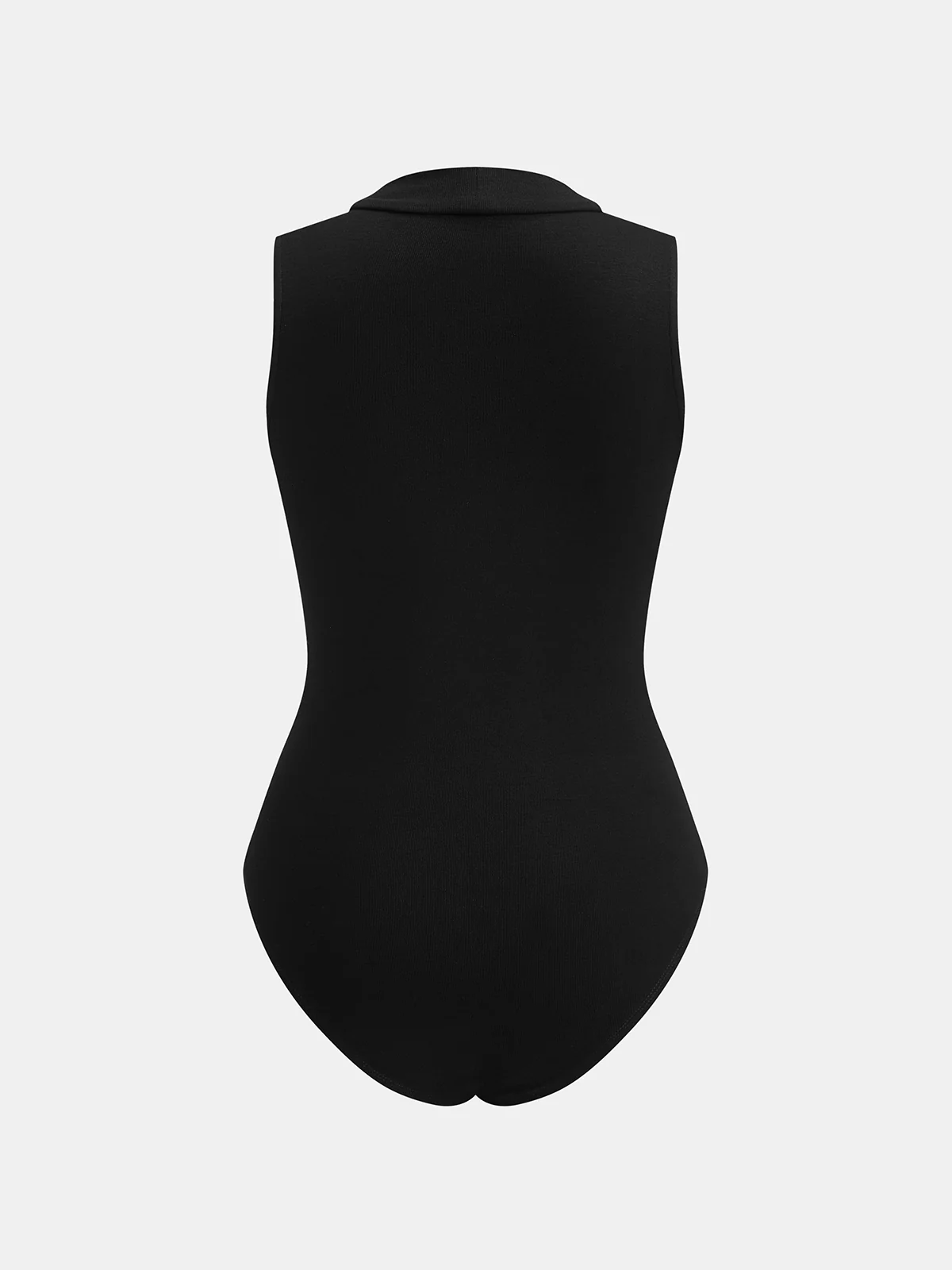 Sleeveless Bodysuit and Faux Leather Skirt Set - Image 4