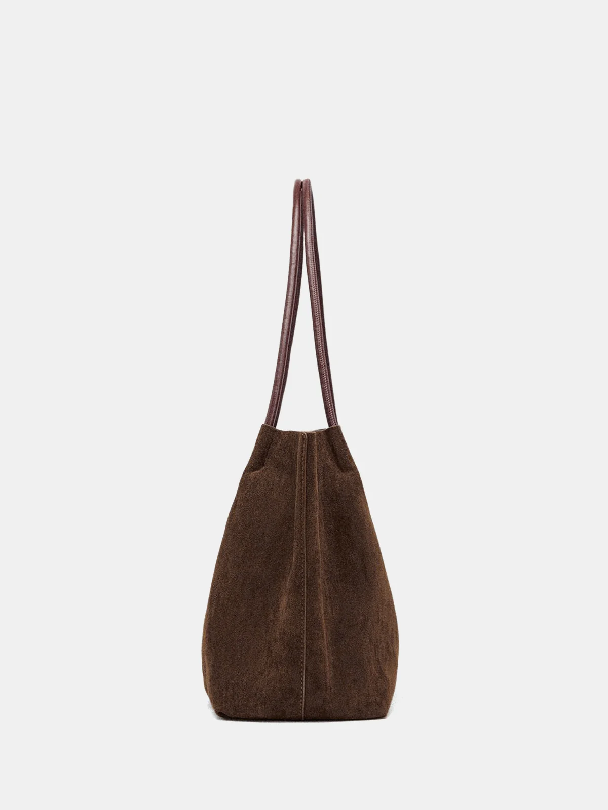 Suede Effect Large-Capacity Tote Bag - Image 5