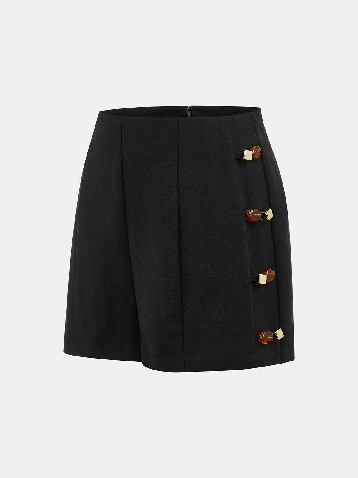 Tortoiseshell Detail Sleeveless Top & Shorts Set - Image 5