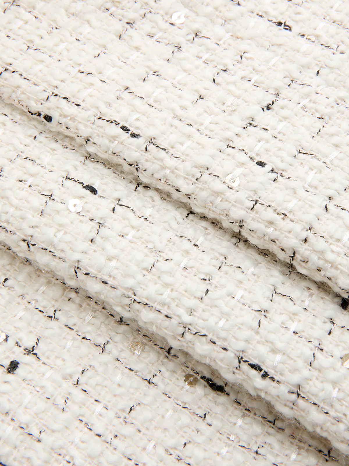 Tweed Pleated Mini Skirt - Image 3