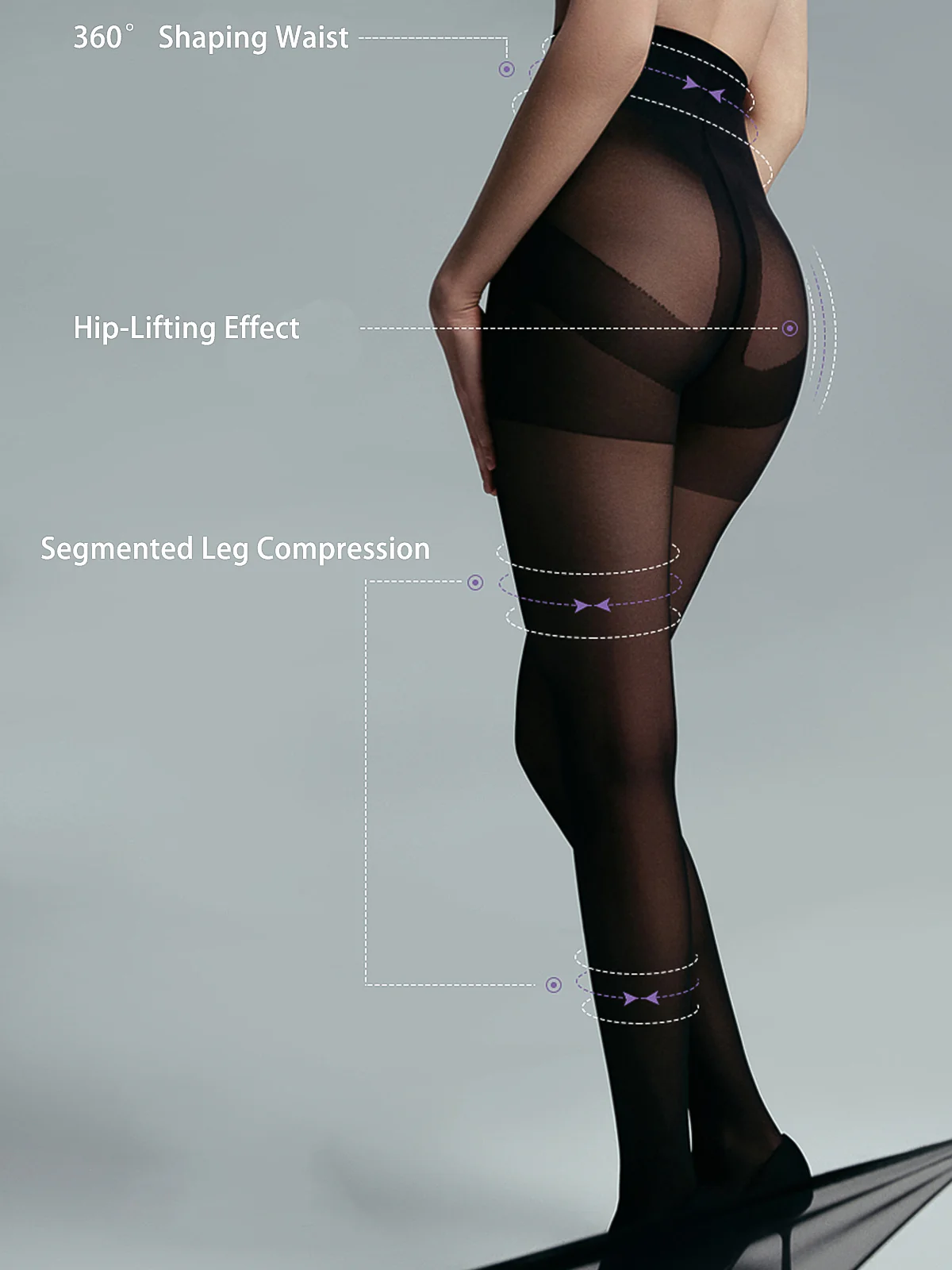 Ultra-Thin Sheer Tights - Image 4