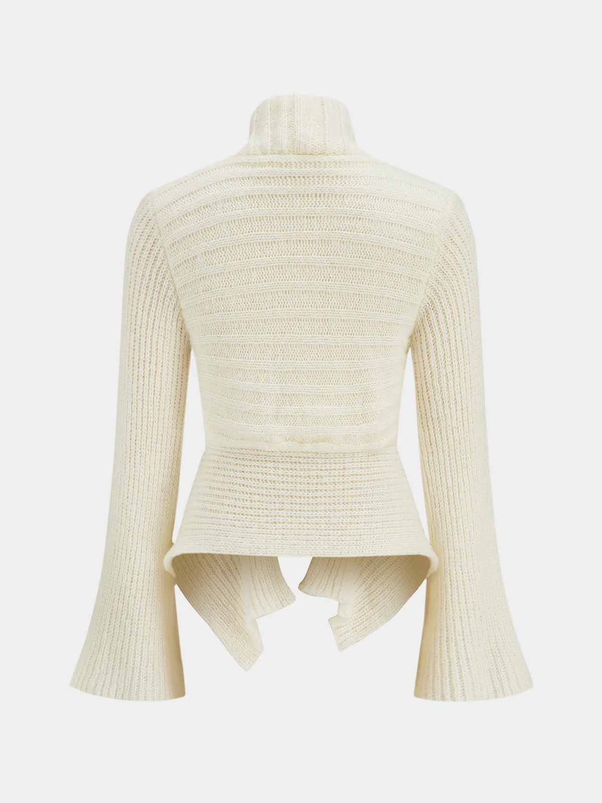 V-neck Long-sleeved Loose Knitted Cardigan - Image 2