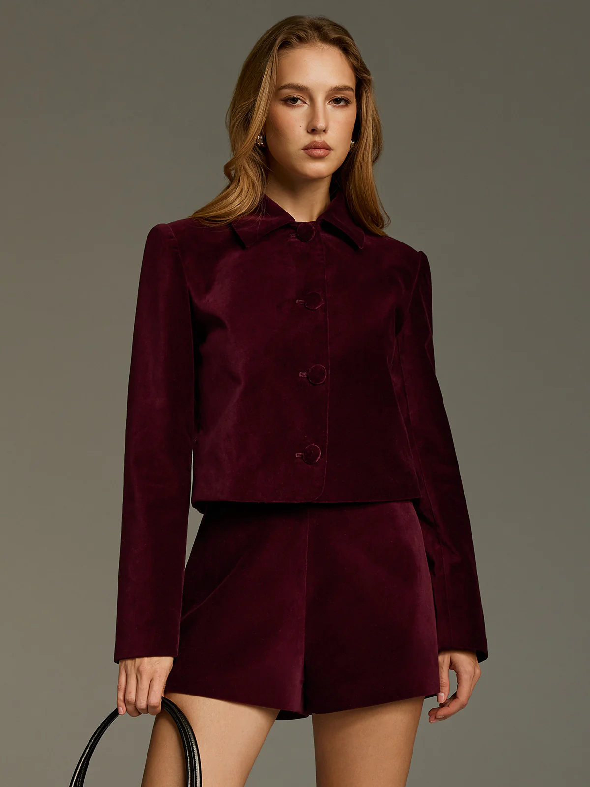 Velvet Button-Front Jacket - Image 5