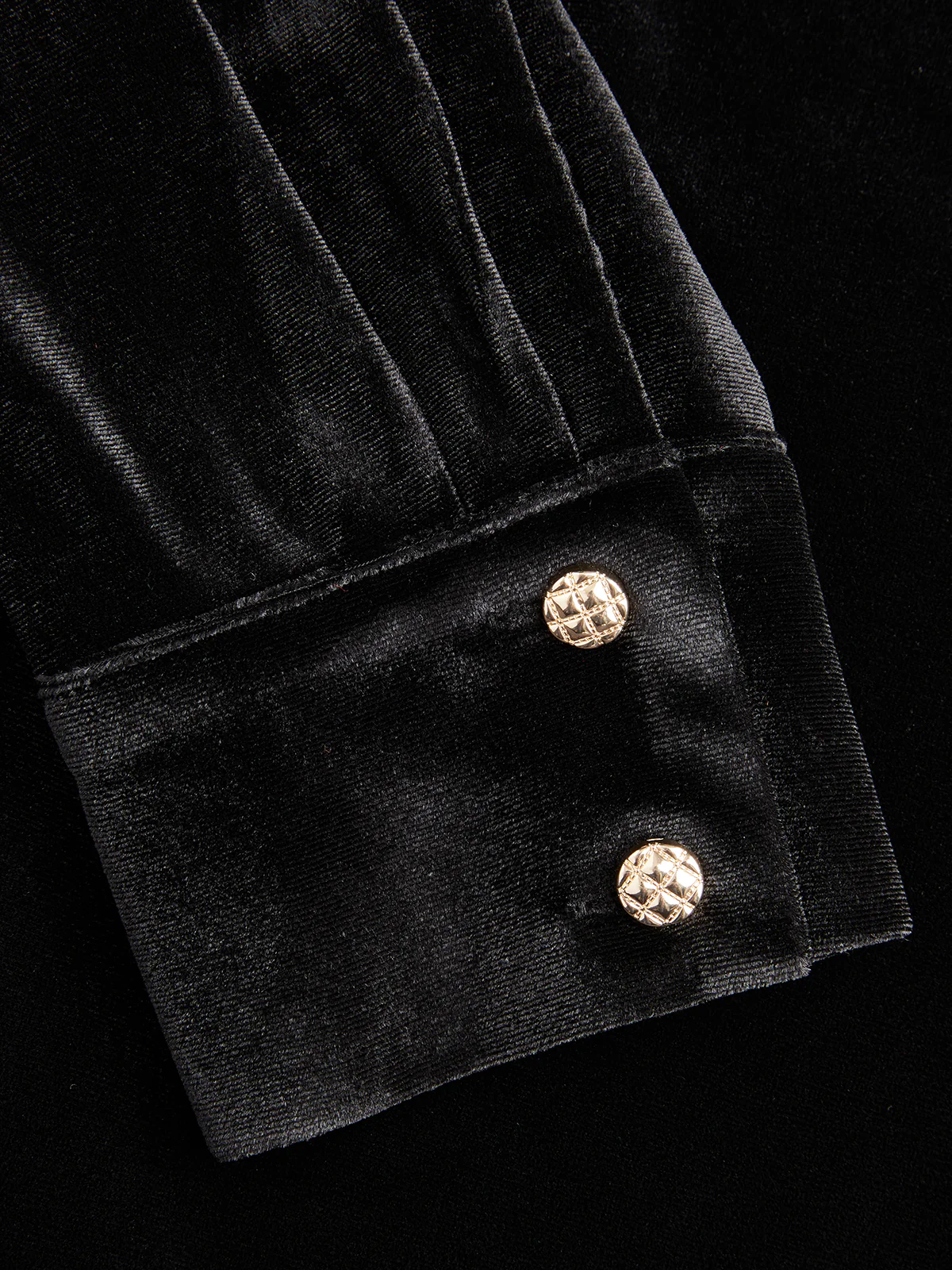Velvet Collared Button-Front Bodysuit - Image 4