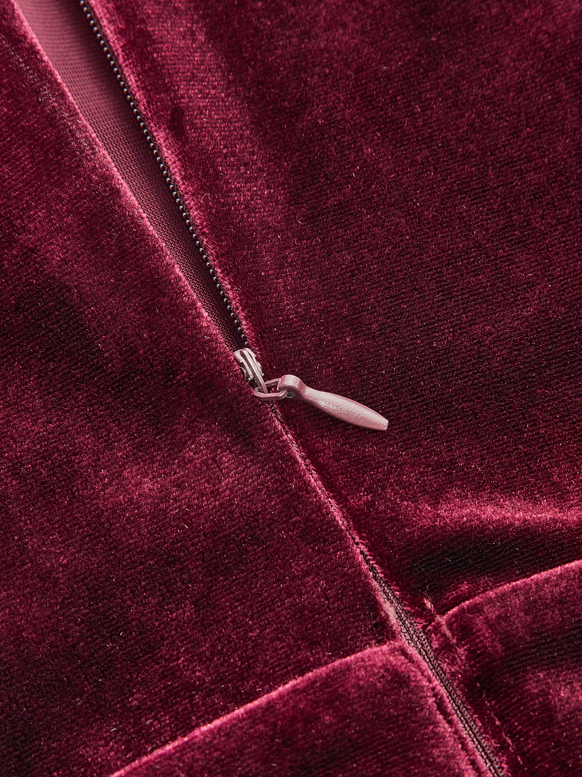 Velvet Cross-Neck Wide-Leg Jumpsuit - Image 4