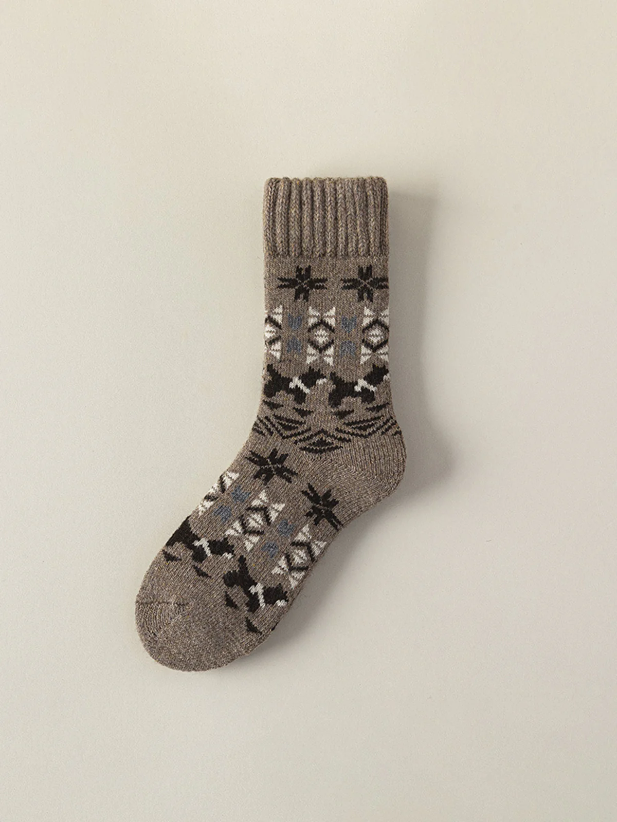 Wool-Blend Fair Isle Crew Socks - Image 3