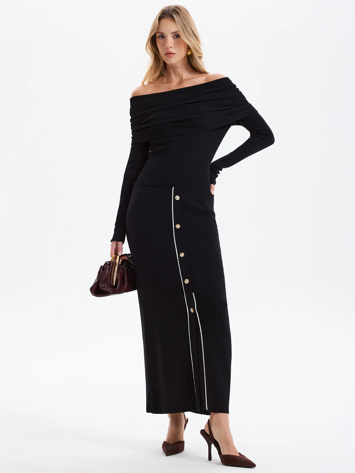 Wool-Blend Off-Shoulder Knit Top - Image 5