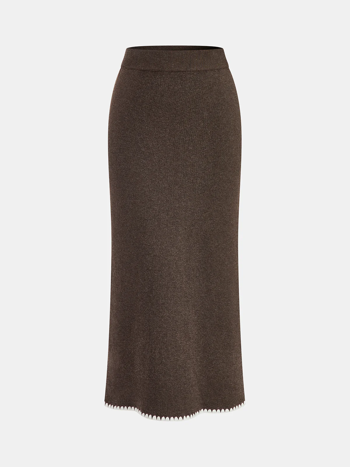 Wool-Blend Tie-Neck Knit Co-ord Set - Image 2