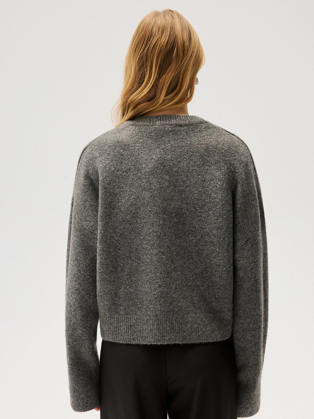 Wool-Blend V-Neck Sweater - Image 6