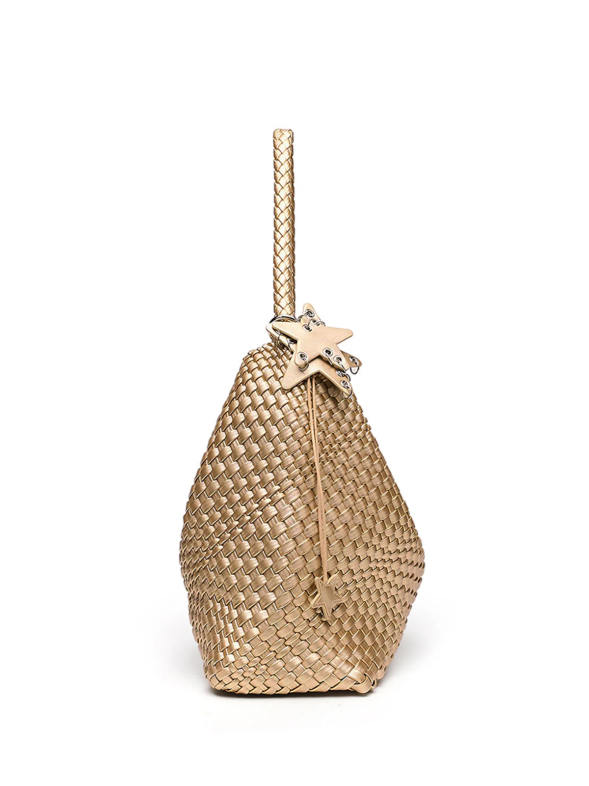 Woven Star-Detail Fashion Shoulder Bag - Image 3