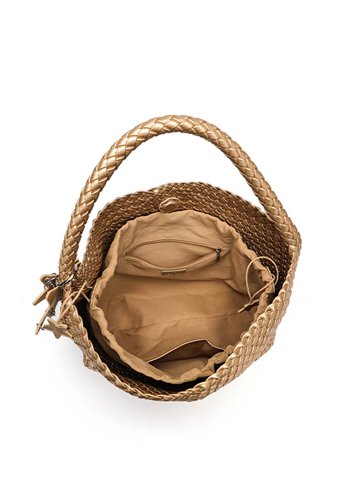 Woven Star-Detail Fashion Shoulder Bag - Image 5