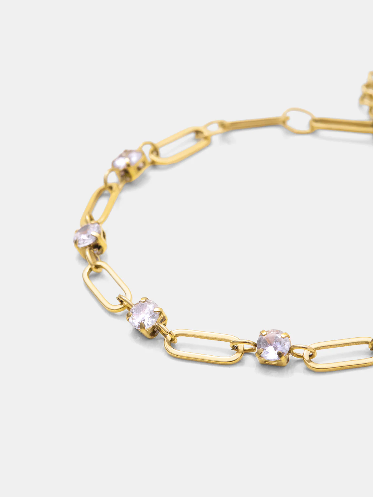 Zircon Accent Link Bracelet - Image 5
